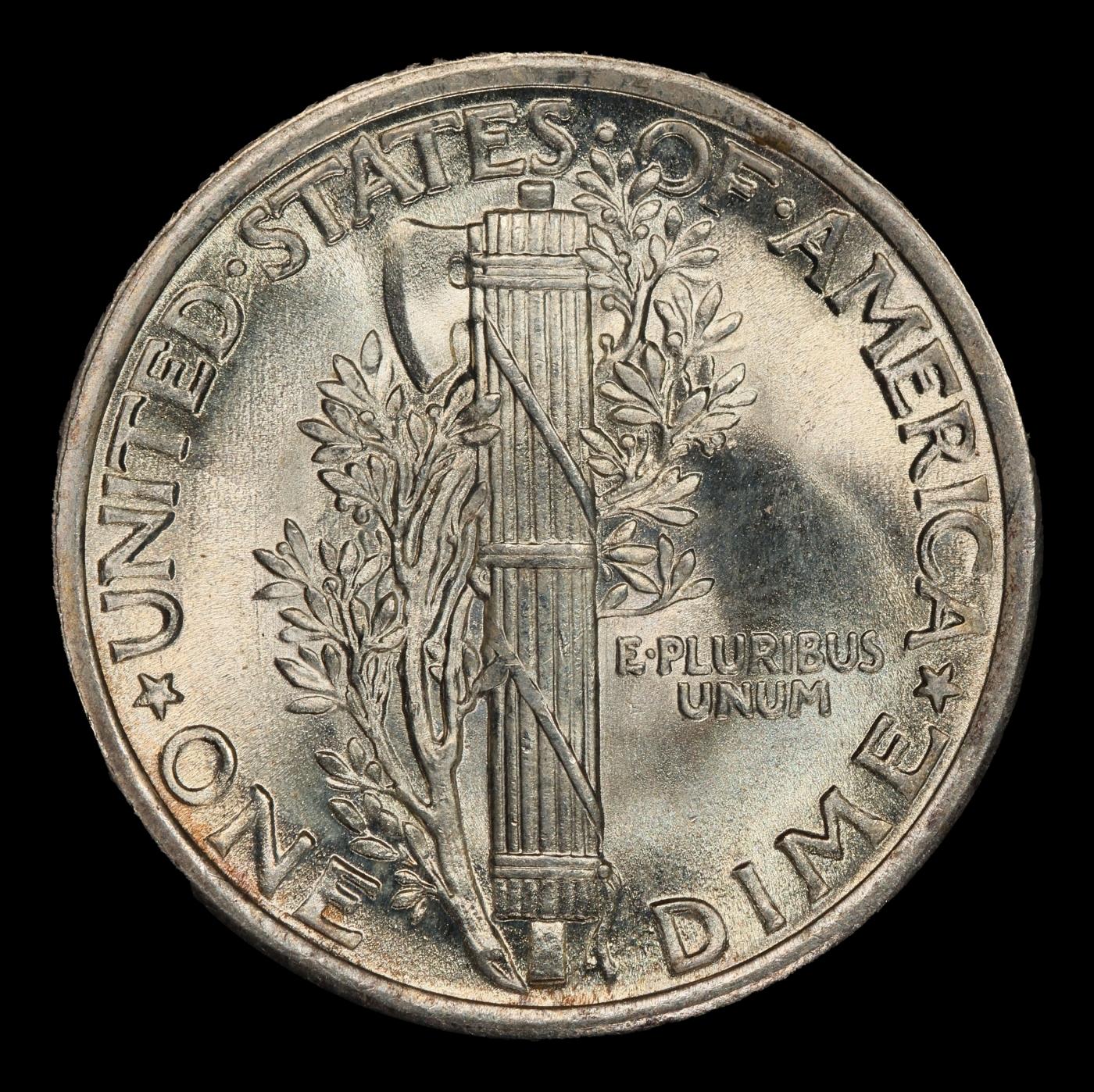 1916-p Mercury Dime Near Top Pop! 10c ms67+ FSB SEGS