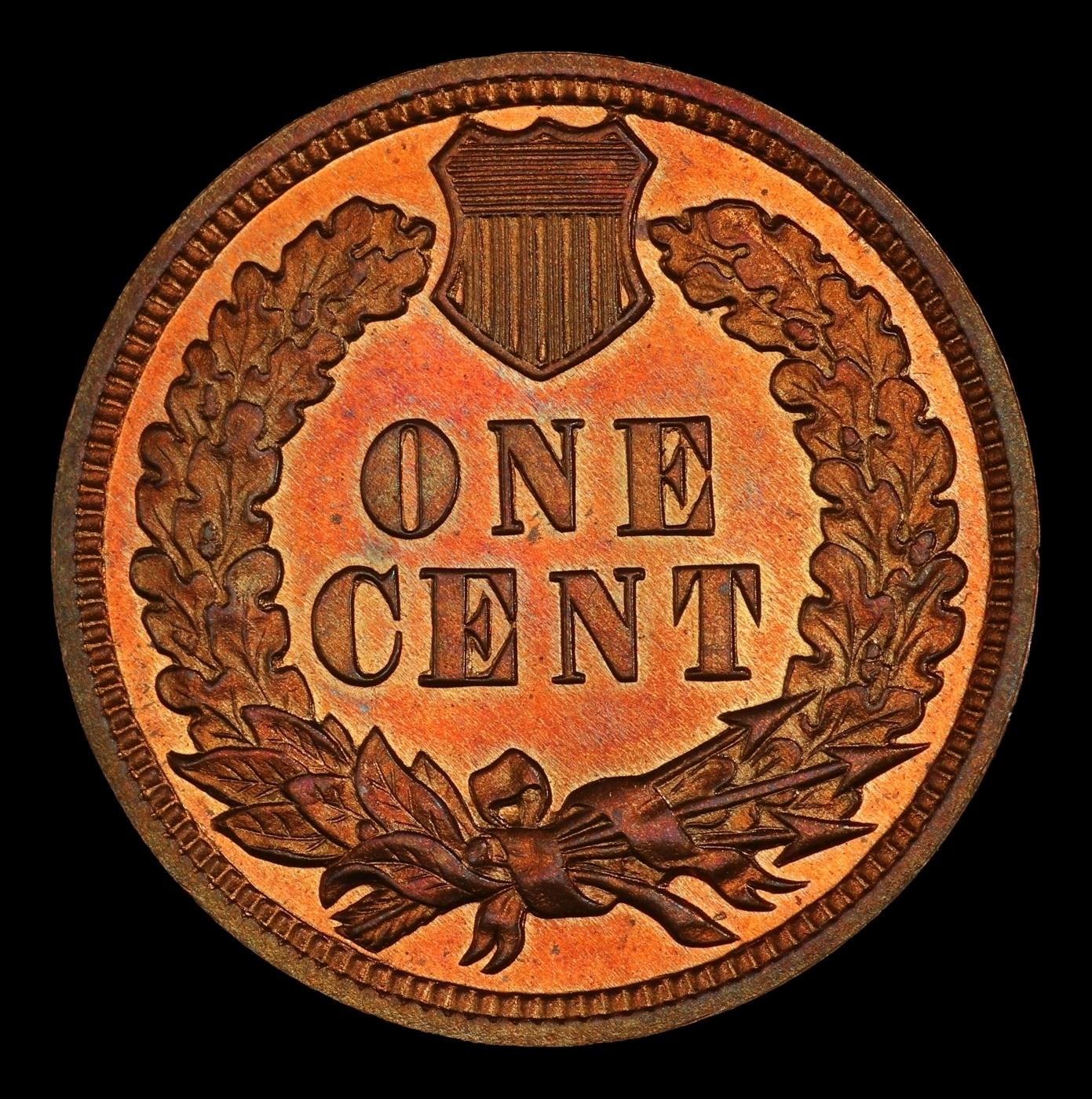 1908 Proof Indian Cent TOP POP! 1c pr67+ rb SEGS