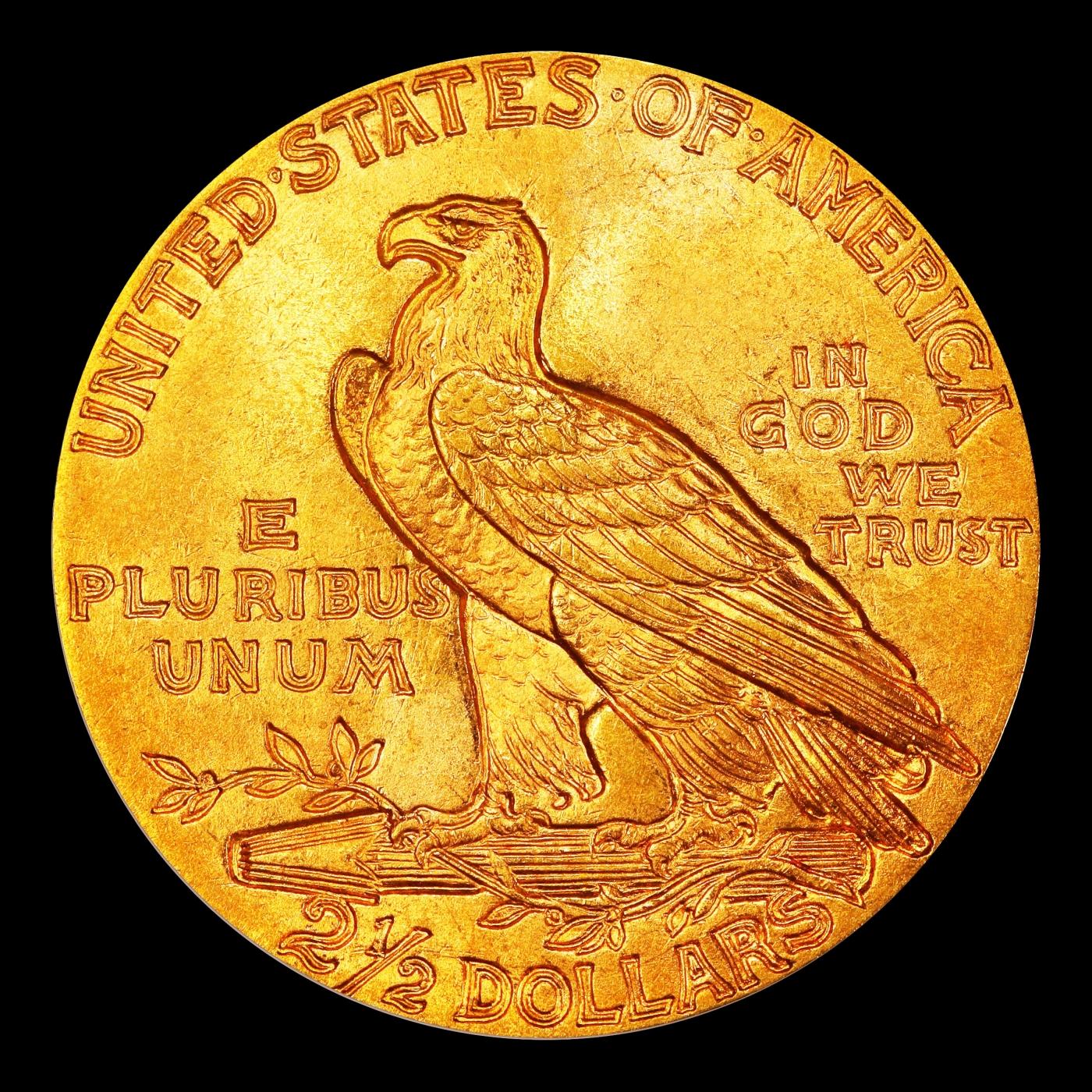 1926-p Gold Indian Quarter Eagle Near Top Pop! $2 1/2 ms66 USCG