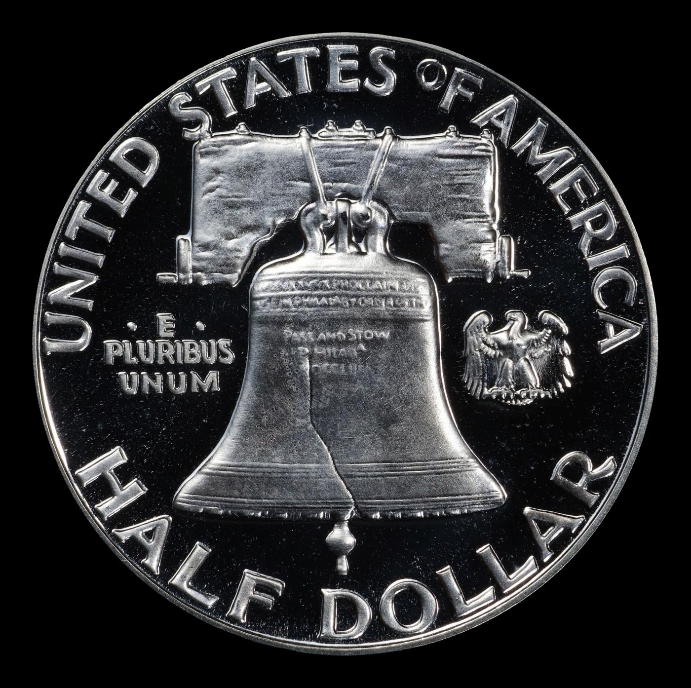 1955 Proof Franklin Half Dollar TOP POP! 50c pr69 dcam SEGS