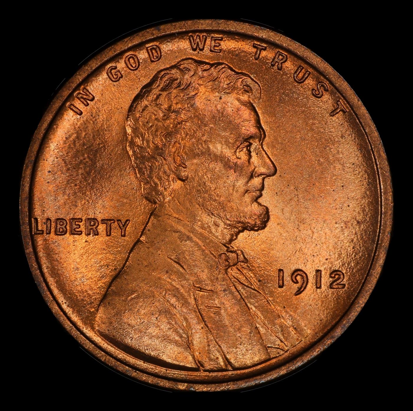 1912-p Lincoln Cent 1c ms66 rd SEGS