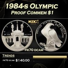 1984-s Olympic Proof Modern Commem Dollar $1 pr70 dcam SEGS