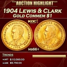 1904 Lewis & Clark Gold Commem Dollar 1 ms66+ SEGS