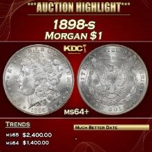1898-s Morgan Dollar $1 ms64+ USCG