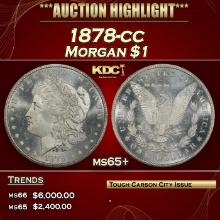 1878-cc Morgan Dollar $1 ms65+ SEGS