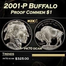 2001-P Buffalo Proof Modern Commem Dollar $1 pr70 dcam SEGS