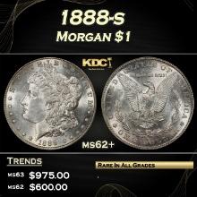 1888-s Morgan Dollar $1 Grades ms62+
