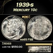 1939-s Mercury Dime 10c ms65 FSB SEGS