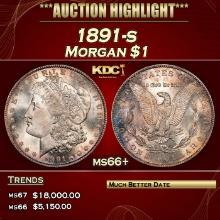 1891-s Morgan Dollar $1 ms66+ SEGS