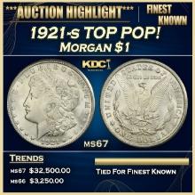 1921-s Morgan Dollar TOP POP! $1 ms67 SEGS