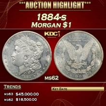 1884-s Morgan Dollar $1 ms62 USCG