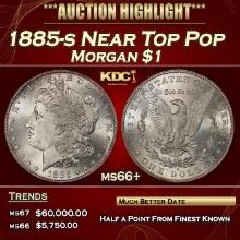1885-s Morgan Dollar Near Top Pop $1 ms66+ SEGS