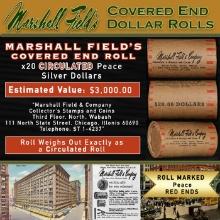 CRI- Rare RED Level MARSHALL FIELDS Circ Peace $1 Roll 20