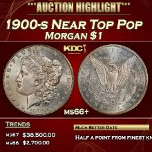 1900-s Morgan Dollar Near Top Pop $1 ms66+ SEGS