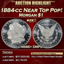 1884-cc Morgan Dollar Near Top Pop! $1 ms66+ DMPL SEGS