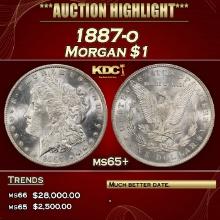 1887-o Morgan Dollar $1 ms65+ SEGS