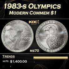 1983-s Olympics Modern Commem Dollar $1 ms70 SEGS