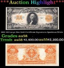 1928 $20 Gold Certificate FR-2402 Woods/Mellon Grades xf+