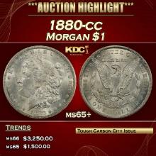 1880-cc Morgan Dollar $1 ms65+ SEGS