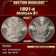 1891-s Morgan Dollar $1 ms66+ SEGS