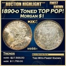 1890-o Morgan Dollar Toned TOP POP! $1 ms66+ SEGS