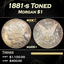 1881-s Morgan Dollar Toned $1 Grades ms66+ SEGS