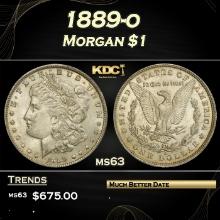 1889-o Morgan Dollar $1 Grades ms63