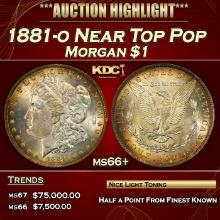 1881-o Morgan Dollar Near Top Pop $1 ms66+ SEGS