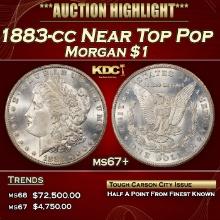 1883-cc Morgan Dollar Near Top Pop $1 ms67+ SEGS