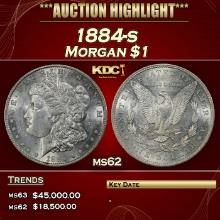 1884-s Morgan Dollar $1 ms62 USCG