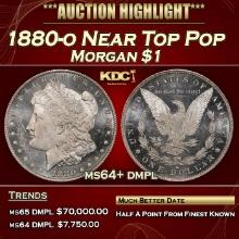 1880-o Morgan Dollar Near Top Pop $1 ms64+ dmpl SEGS