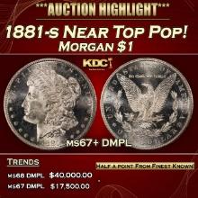 1881-s Morgan Dollar Near Top Pop! $1 ms67+ DMPL SEGS