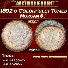 1892-o Morgan Dollar Colorfully Toned $1 ms66+ SEGS