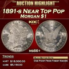 1891-s Morgan Dollar Near Top Pop $1 ms66+ SEGS