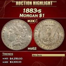 1883-s Morgan Dollar $1 ms62 USCG