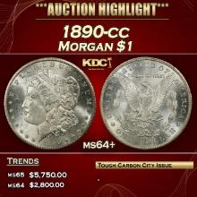 1890-cc Morgan Dollar $1 ms64+ SEGS