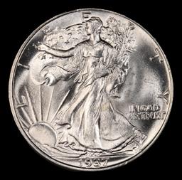 1937-p Walking Liberty Half Dollar 50c ms66+ SEGS