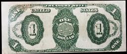 1891 $1 Treasury Note Edwin M Stanton Grades xf Signatures Tillman/Morgan