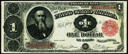 1891 $1 Treasury Note Edwin M Stanton Grades Select AU Signatures Tillman/Morgan
