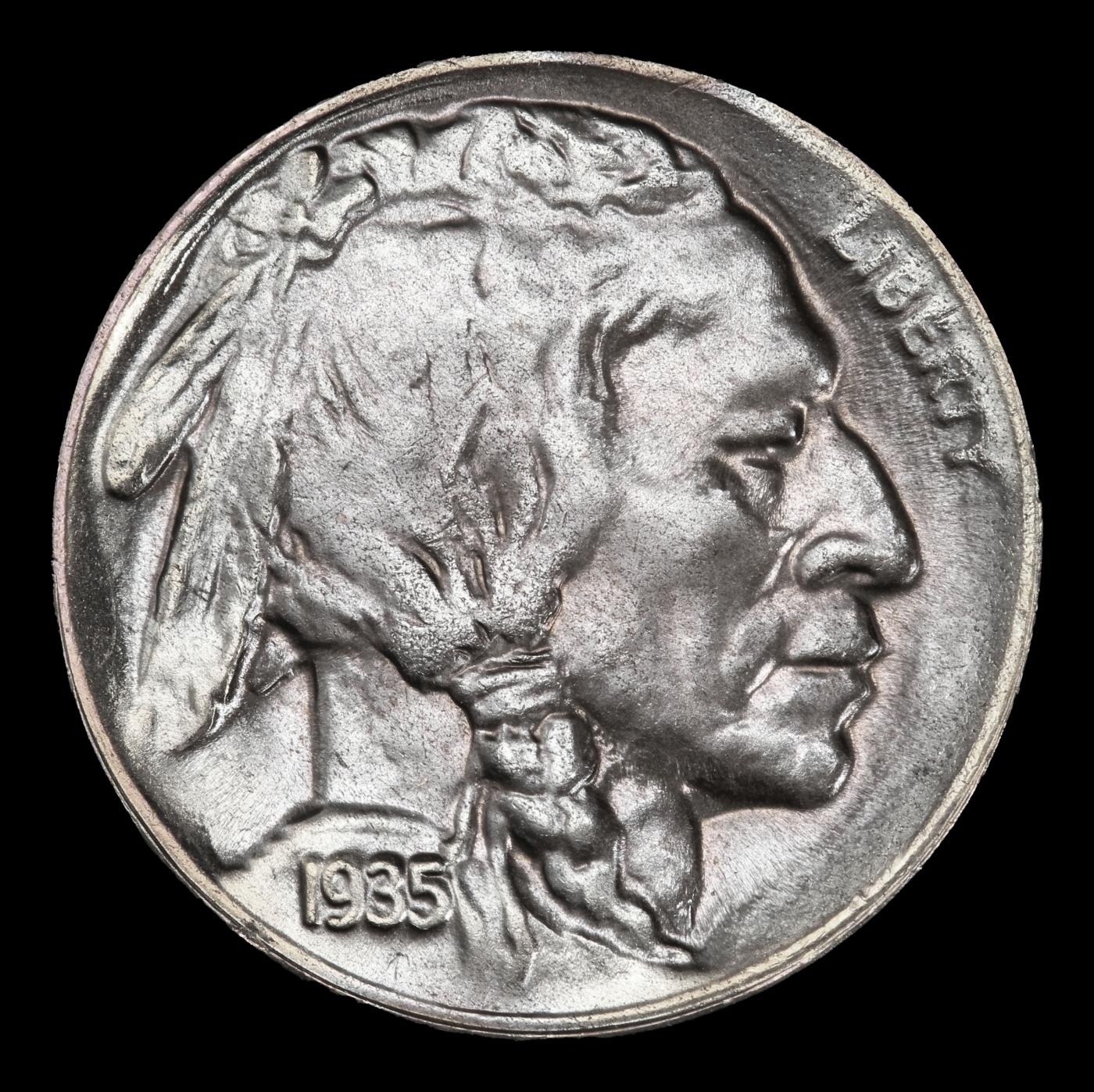 1935-d Buffalo Nickel Near Top Pop 5c ms66+ SEGS