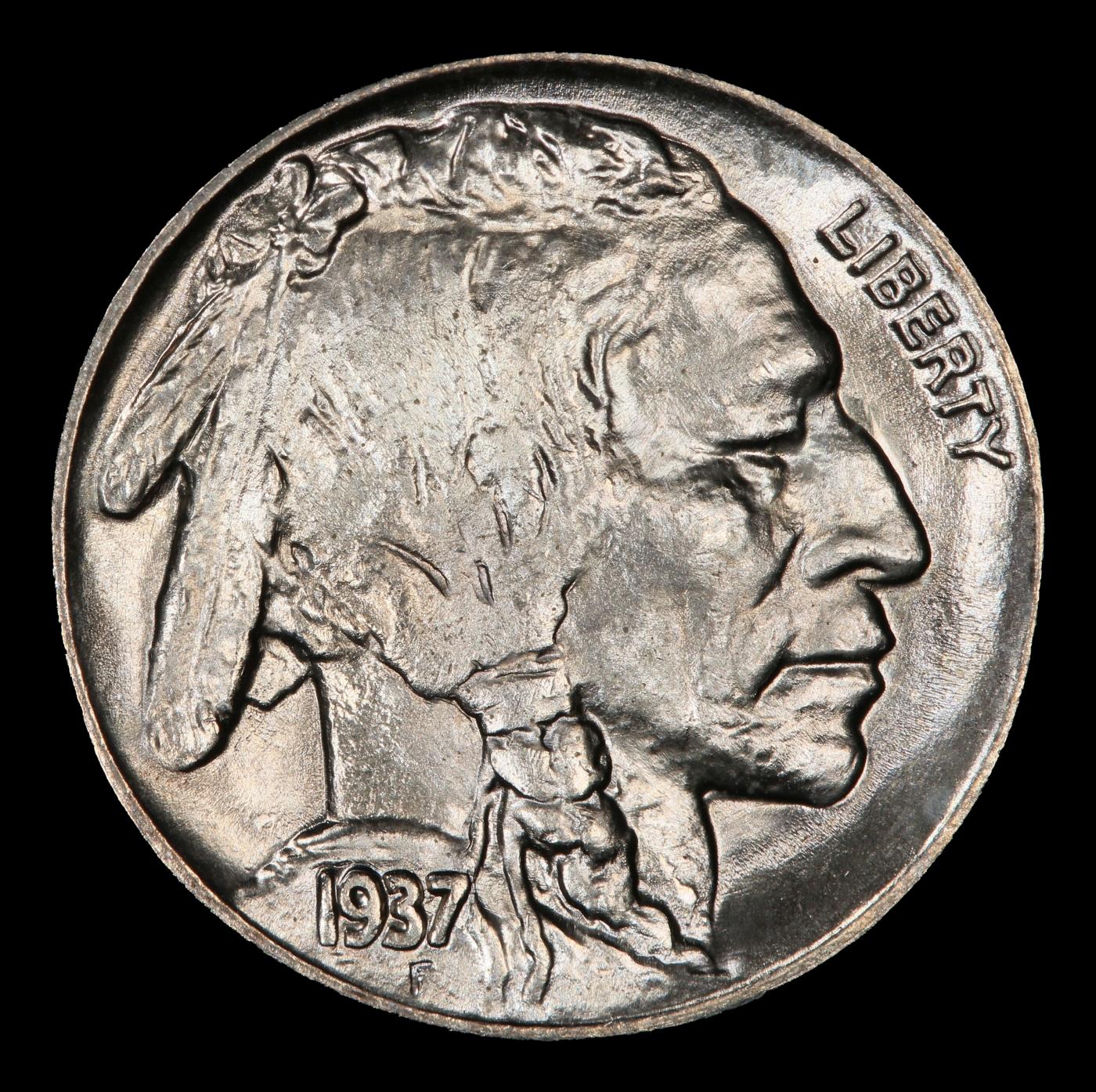 1937-p Buffalo Nickel Near Top Pop 5c ms67+ SEGS