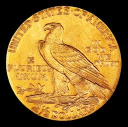 1912-p Gold Indian Quarter Eagle TOP POP! $2 1/2 ms66+ USCG