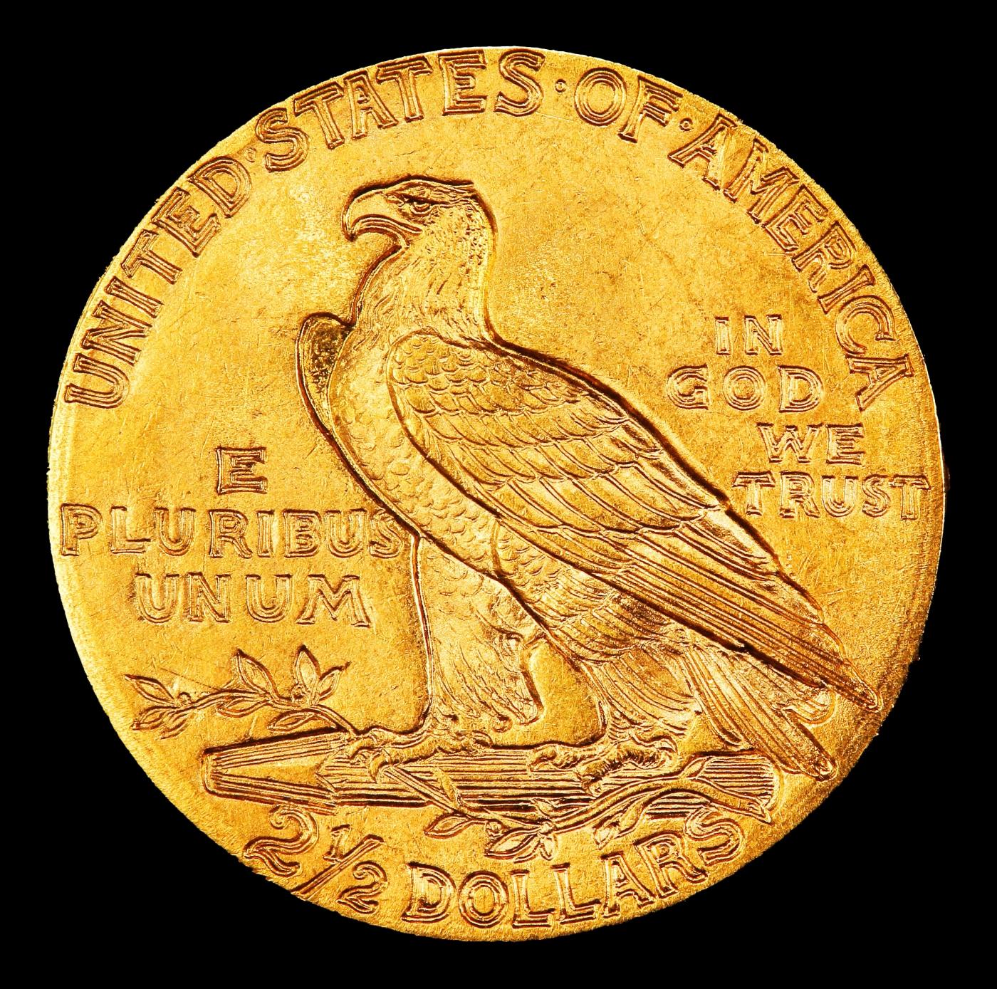 1912-p Gold Indian Quarter Eagle TOP POP! $2 1/2 ms66+ USCG