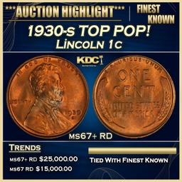 1930-s Lincoln Cent TOP POP! 1c ms67+ RD SEGS