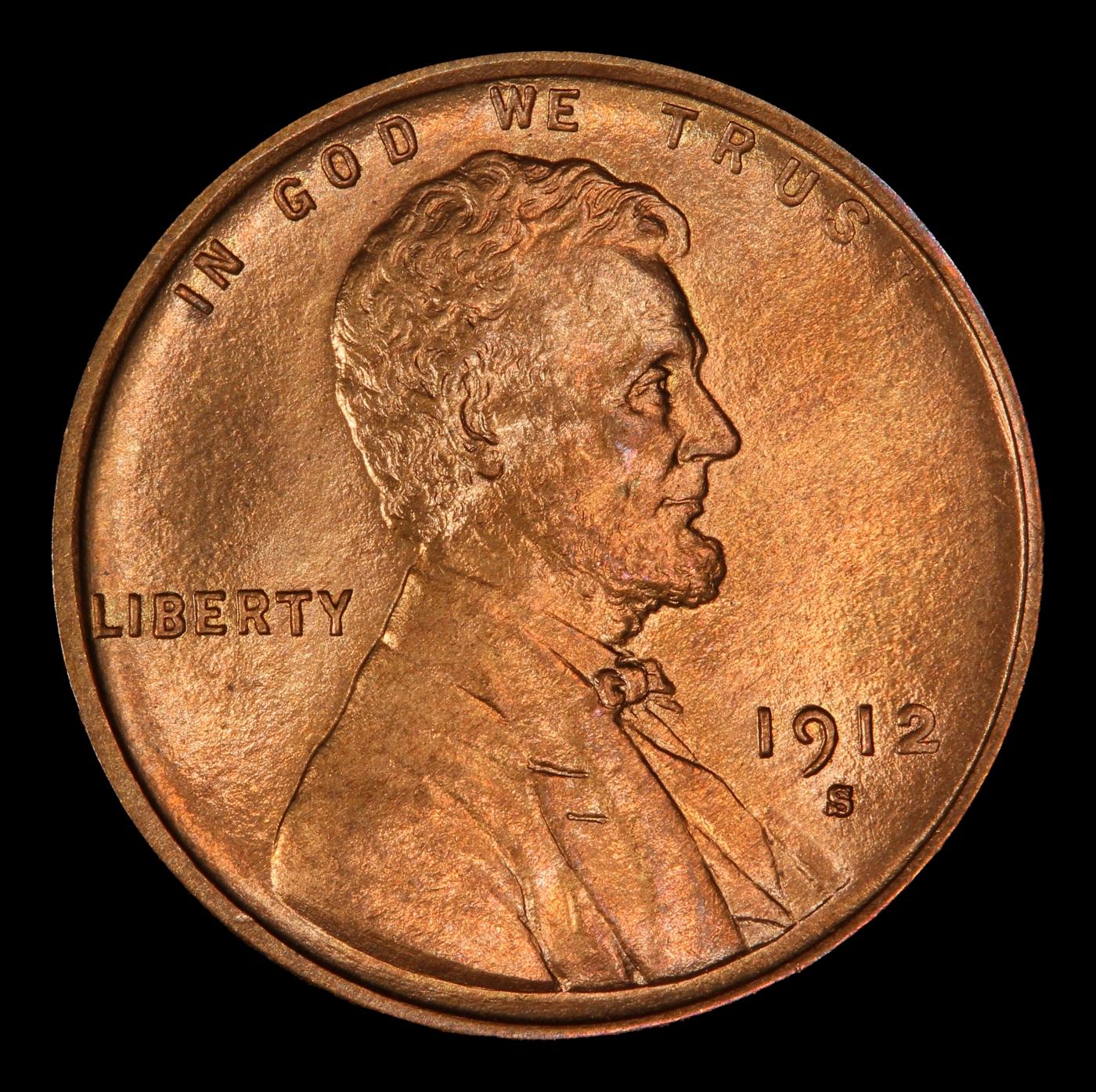 1912-s Lincoln Cent TOP POP! 1c ms66 rd SEGS