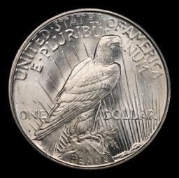 1927-d Peace Dollar Near Top Pop $1 ms65+ SEGS