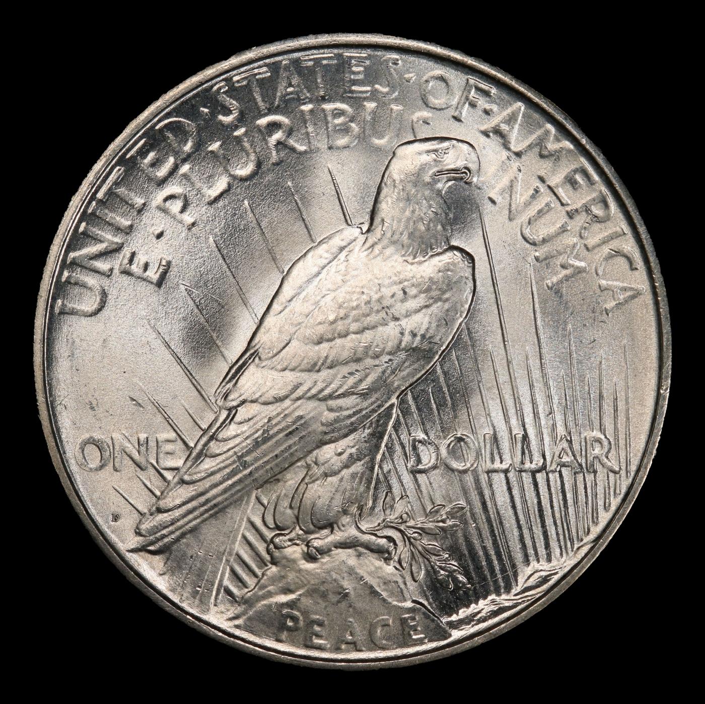 1927-d Peace Dollar Near Top Pop $1 ms65+ SEGS