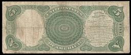 1907 $5 Large Size Legal Tender Note "WoodChopper" Grades vf+ Signatures Speelman/White