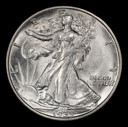 1935-s Walking Liberty Half Dollar 50c Grades au58