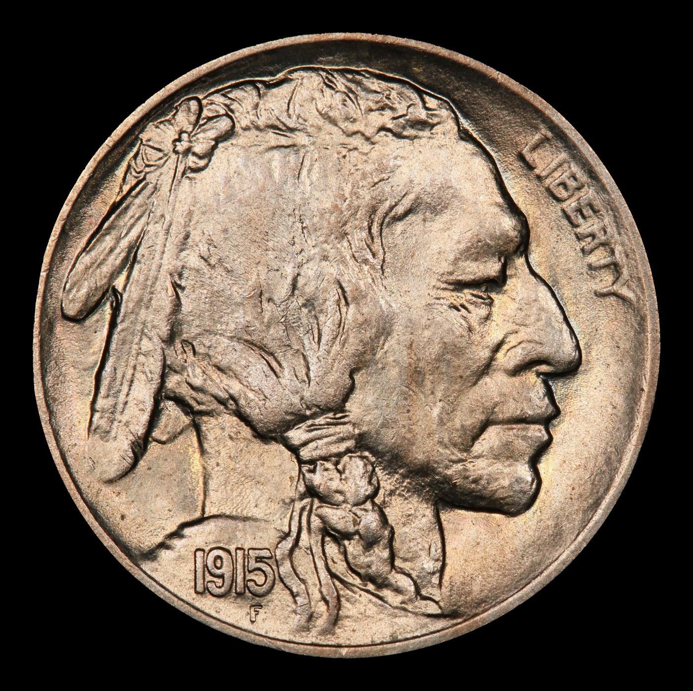 1915-p Buffalo Nickel 5c Grades ms65